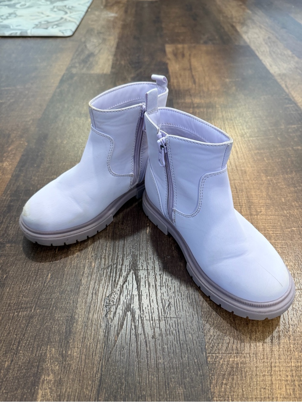 Cat & Jack lavendar Zip-Closure Chelsea Ankle Boots